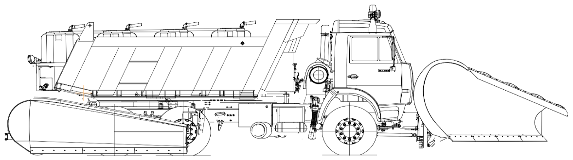 Комбинированная дорожная машина КО-829С1