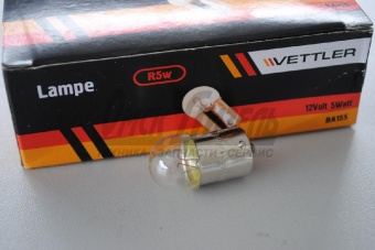 Лампа 12В   5 Вт (габар огни) /Vettler/ 12V 5W G18.5 BA15S