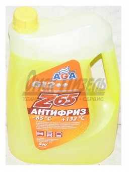 Антифриз AGA-Z65 (-65"С)  (5л) желтый AGA043Z