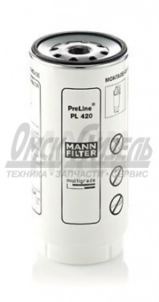Фильтр топл MANN FILTER PL420 X (Возможная замена PL420/7X,  FS19769/H710WK/F026402038/FP5782/P550778/DF3516/KC296D)