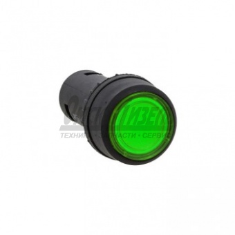 Кнопка SW2C-10D  IP54 с подсветкой зеленая
