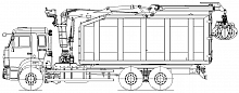 Самосвал 659004 с ГМУ VM10L74M на шасси КАМАЗ-65115-3094-50