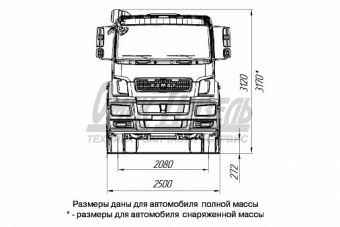 Седельный тягач КАМАЗ-65806-68 (T5)