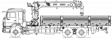 Бортовой автомобиль 659000 с КМУ PALFINGER INMAN IT 150 на шасси КАМАЗ-65117-3010-48(А5)