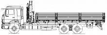 Бортовой автомобиль 659000 с КМУ PALFINGER INMAN IM150N на шасси КАМАЗ-65117-3010-48(А5)