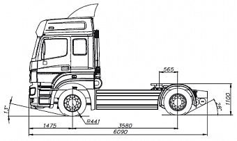 Седельный тягач КАМАЗ-5490-68 (T5)