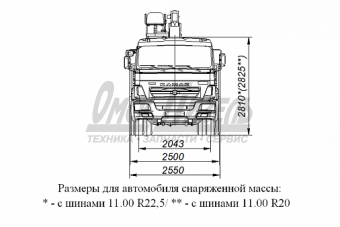 Бортовой автомобиль 659000 с КМУ SOOSAN SCS746L TOP на шасси КАМАЗ-65117-3010-50