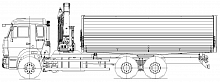 Самосвал 659004 с КМУ PALFINGER INMAN IM150N на шасси КАМАЗ-65115-3094-48