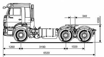 Седельный тягач КАМАЗ-65116-48 (A5)