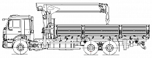 Бортовой автомобиль 659000 с КМУ SOOSAN SCS746L TOP на шасси КАМАЗ-65117-3010-48(А5)
